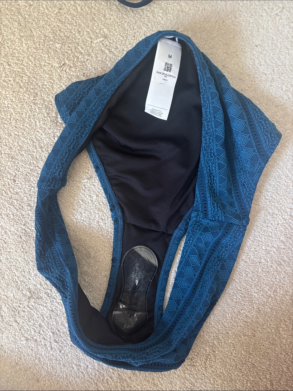 NEW Cupshe Blue V-Neck Crisscross Bikini Set - Picture 3 of 5